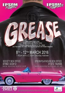Grease Epsom Playhouse Musical Theatre Poster